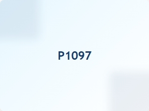 Meaning of Code P1097 System Message